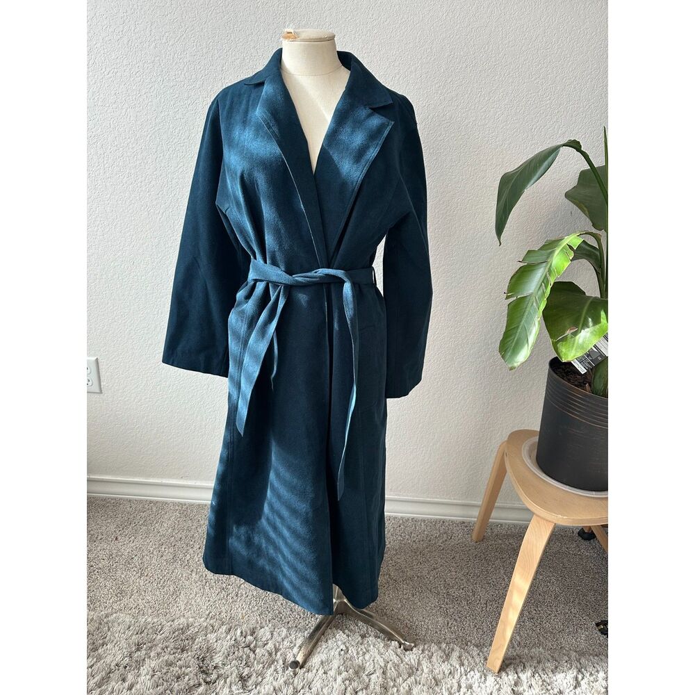 Vintage ILGWU Suede Blue Trench